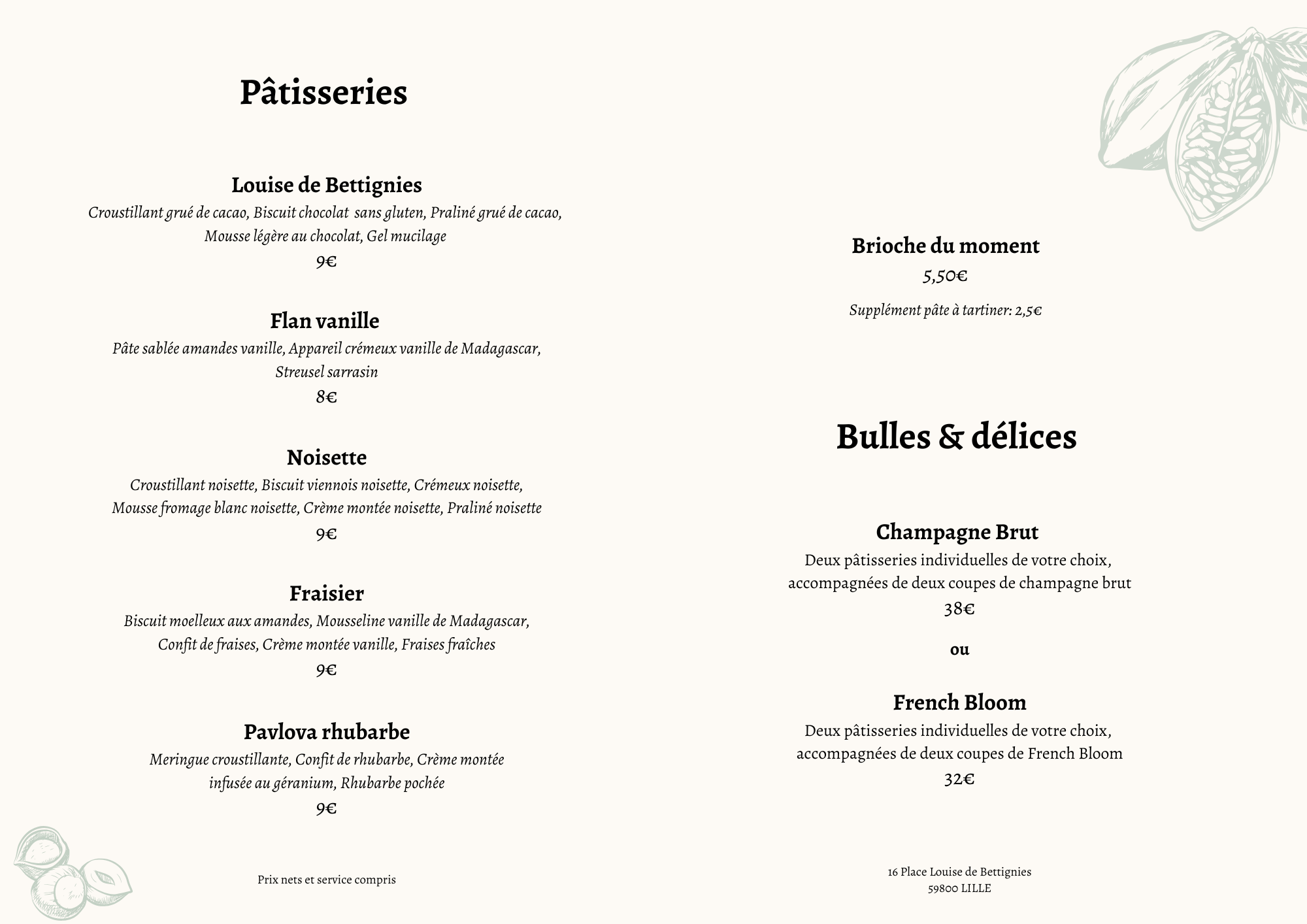 Menu NEJA 2026 V2