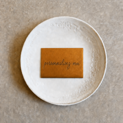 Plaque personnalisée chocolat